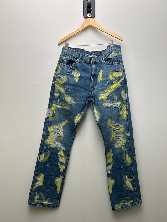 Preowned Endless Lime Blue Denim size 38