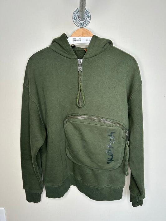 Preowned Louis Vuitton Olive Cargo Hoodie Size Medium