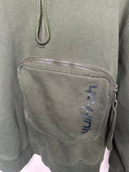 Preowned Louis Vuitton Olive Cargo Hoodie Size Medium