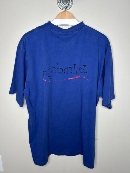 New Balenciaga Presidential Script Tee Blue Size Medium