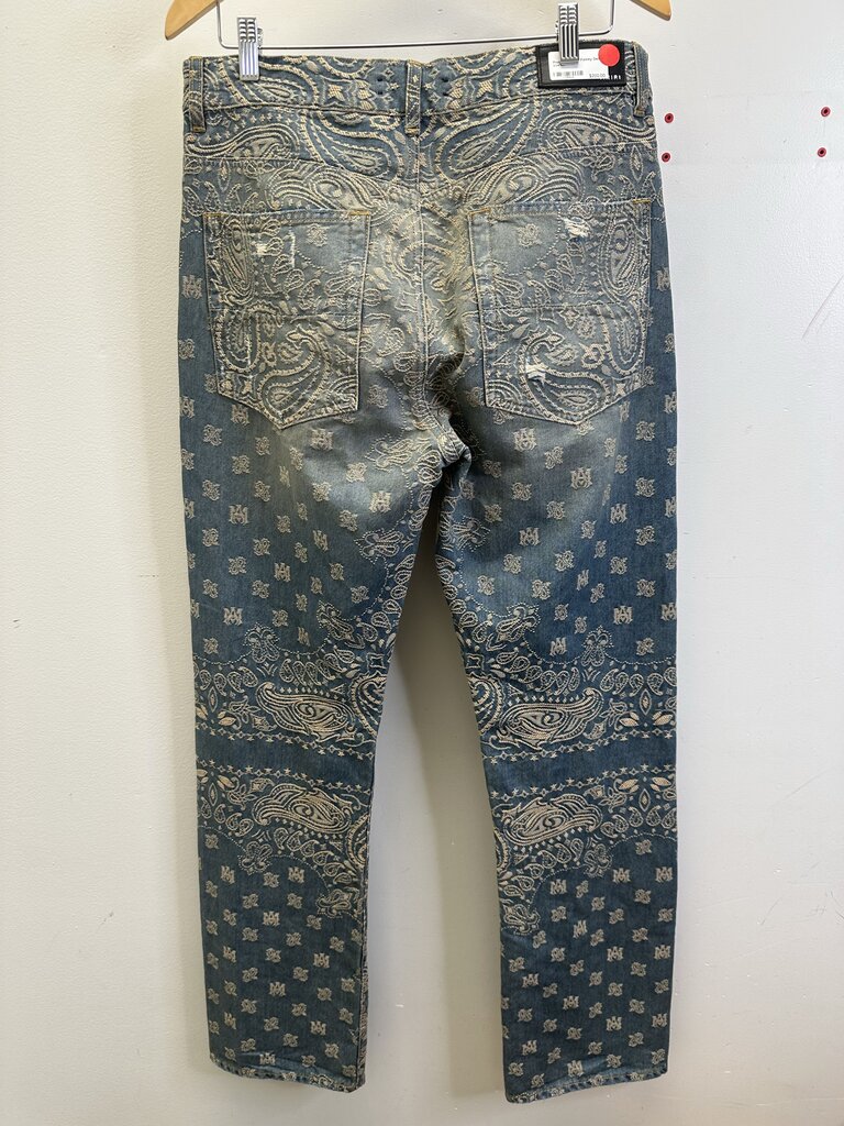 Preowned Amiri Paisley Denim size 32