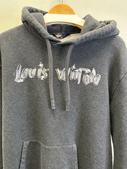 Preowned Louis Vuitton Grey Hoodie Size XXL