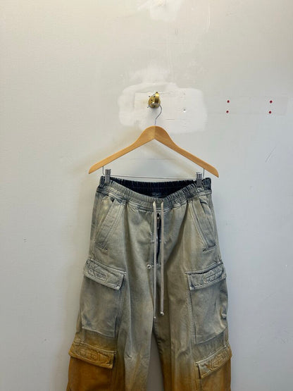 Preowned Rick Owens Sun Faded Denim Size Large