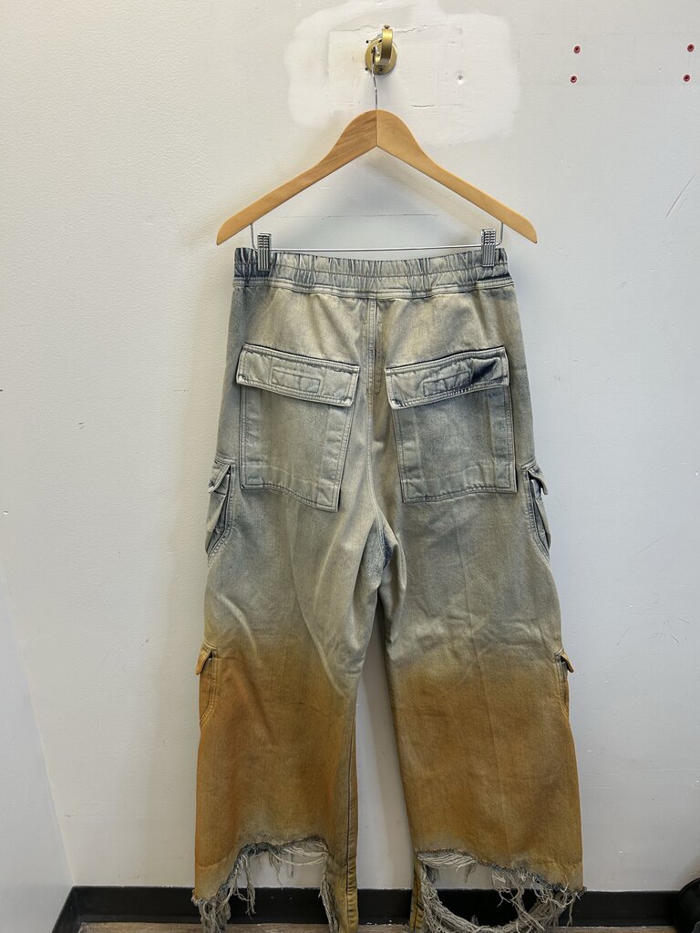 Preowned Rick Owens Sun Faded Denim Size Large
