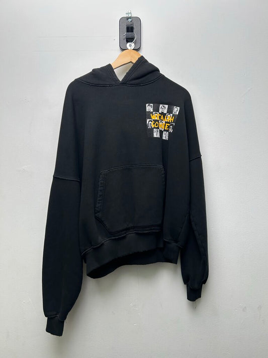 New Wealth Comte Dead Presidents Black Hoodie Size Small