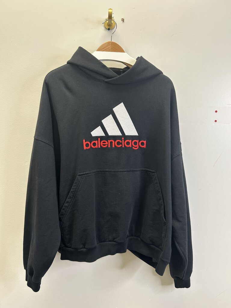 Preowned Balenciaga Adidas Hoodie Size Medium