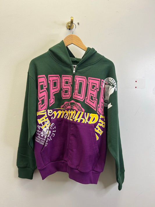 New Sp5der Multi Zip Up Hoodie Sz.Medium