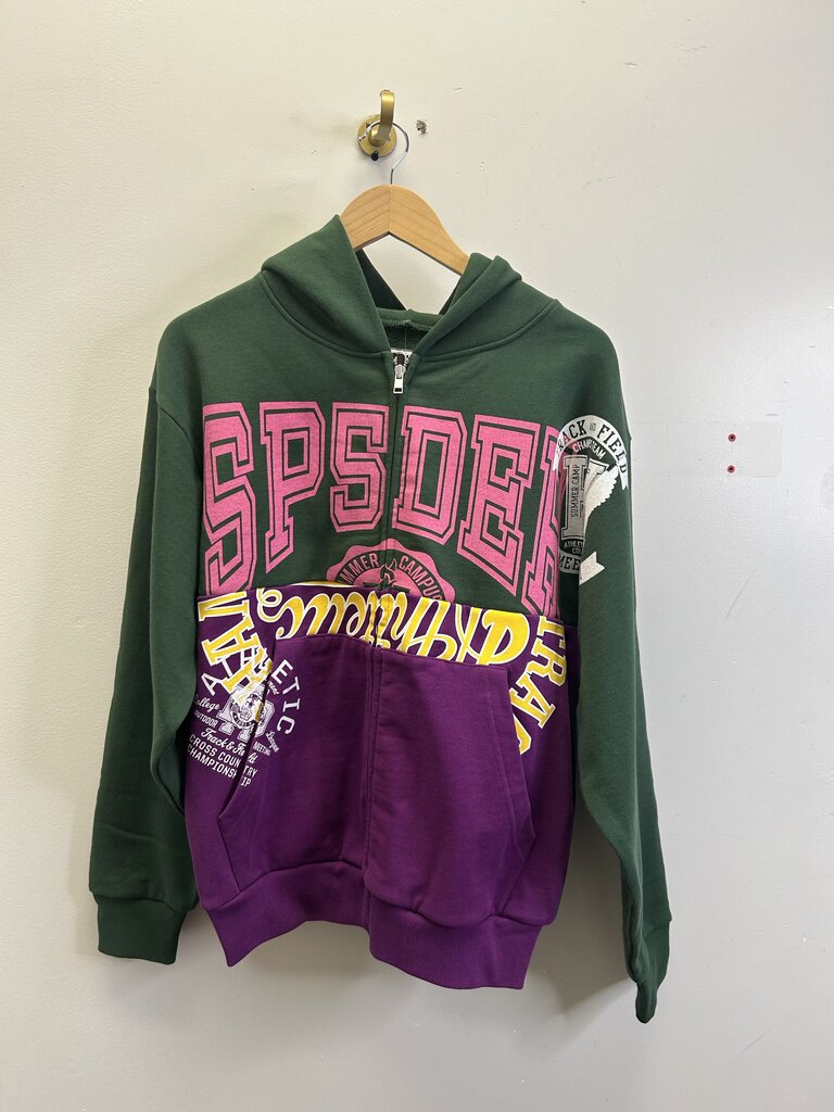 New Sp5der Multi Zip Up Hoodie Sz.Large