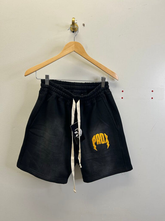 New Paradox Black Yellow Shorts Size Small