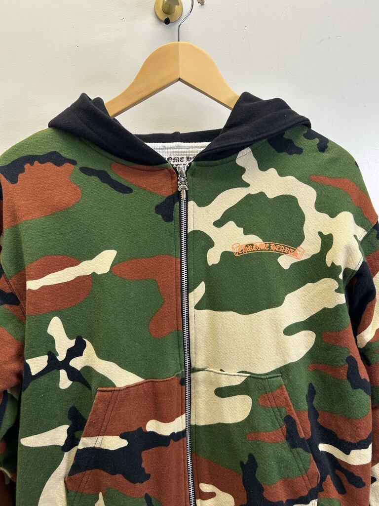 Preowned Chrome Hearts Matty Camo Zip Size Small