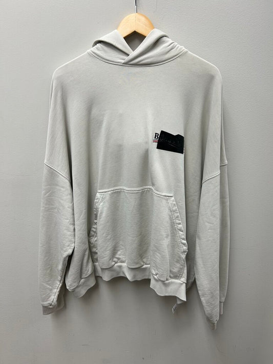 Preowned Balenciaga Grey Tape Hoodie Size 1