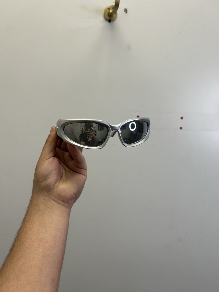 Preowned Balenciaga Silver Sunglasses