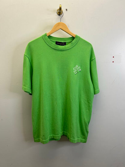 Preowned Louis Vuitton Green Pin Tee Size Medium