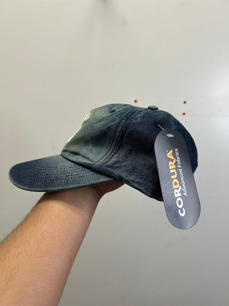 New Supreme Denim S Logo Cap Bleached Blue