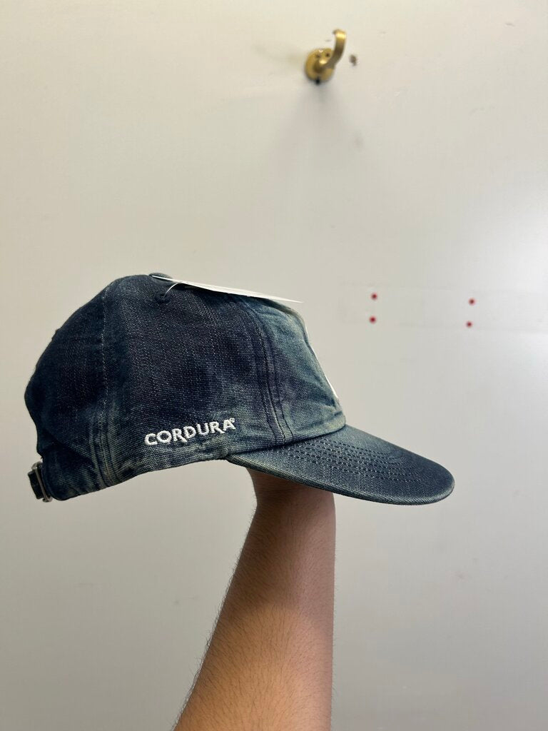 New Supreme Denim S Logo Cap Bleached Blue