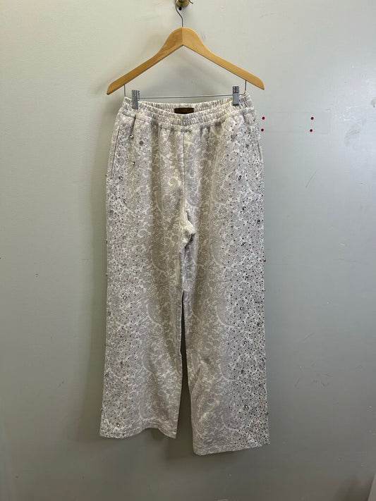 New Birth Of Royal Child White Paisley Sweatpants Size L