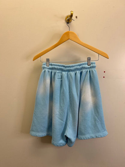 New Hellstar Baby Blue Flame Shorts size S