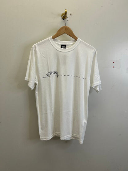 New Stussy White International Tee sz.M