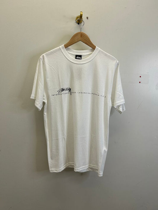 New Stussy White International Tee sz.M