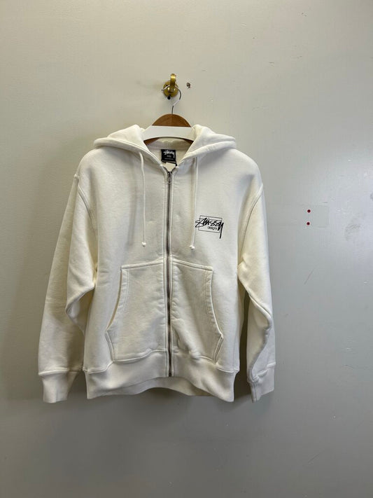 New Stussy Cream Pullover Hoodie sz.M