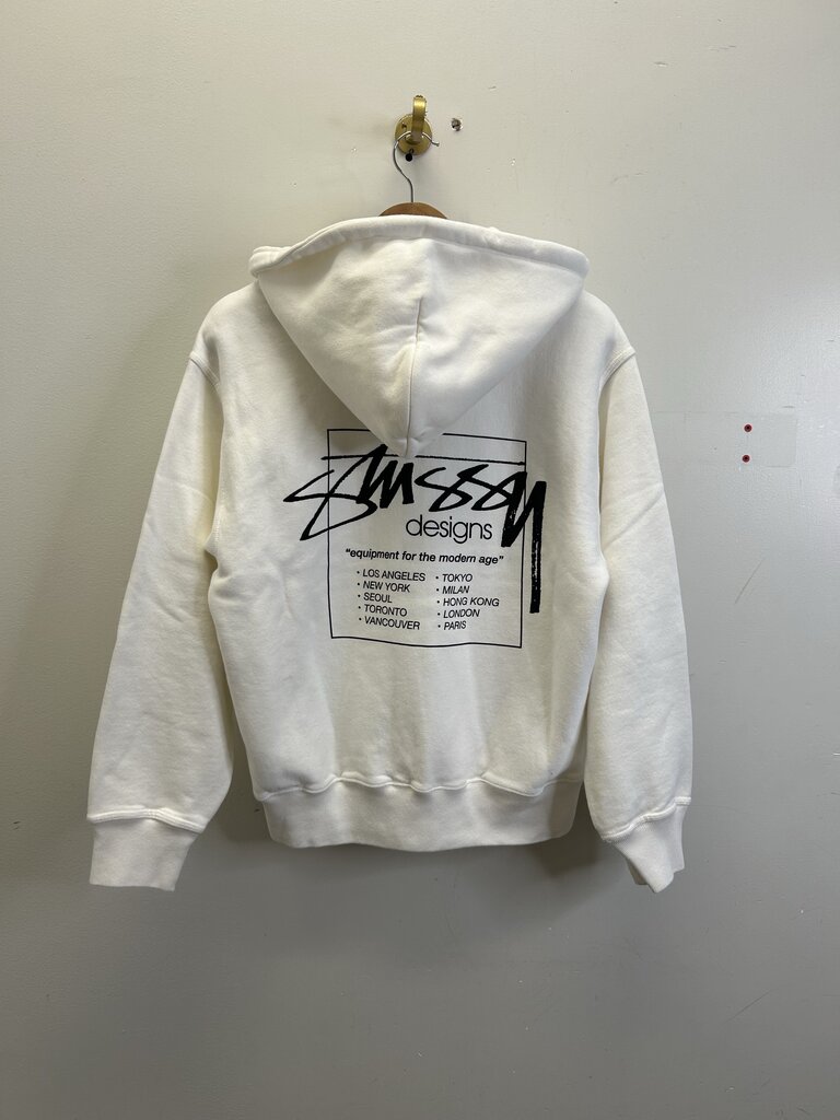 New Stussy Cream Pullover Hoodie sz.M