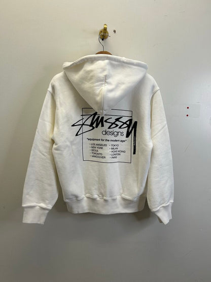 New Stussy Cream Pullover Hoodie sz.M