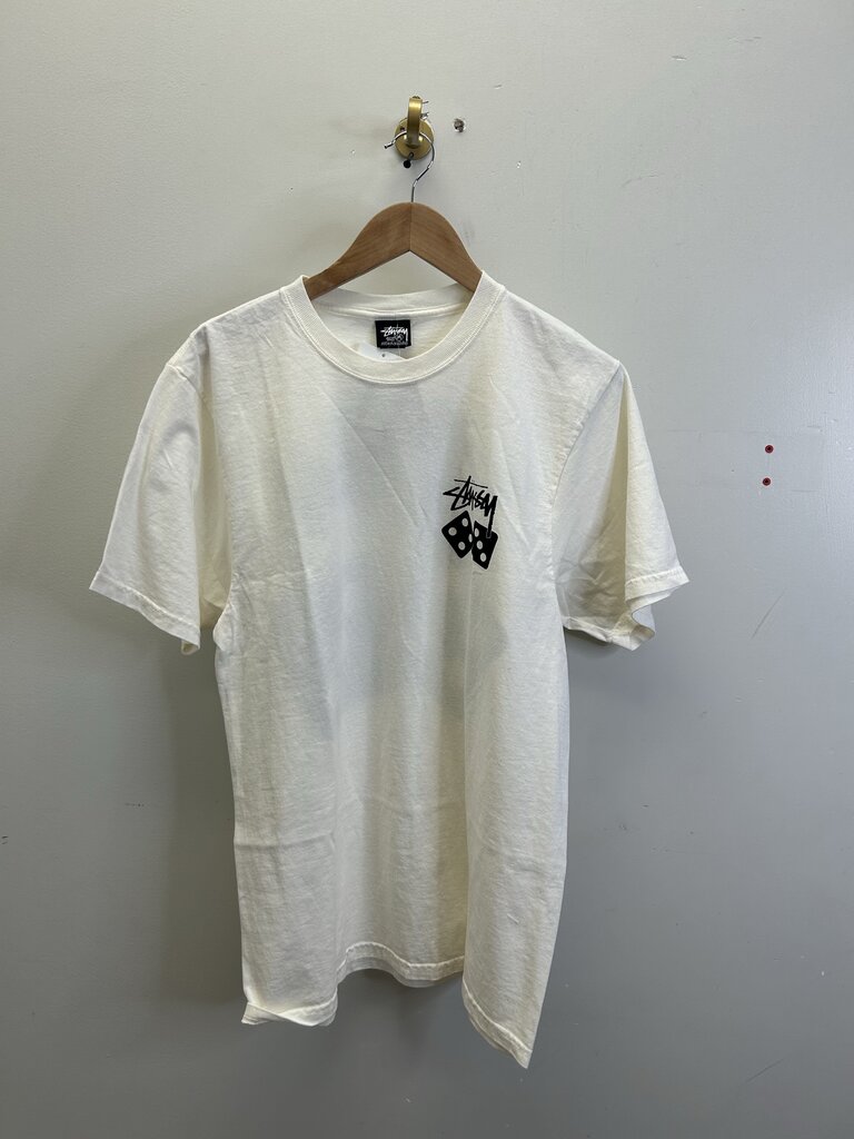 New Stussy Cream Dice Tee sz.S