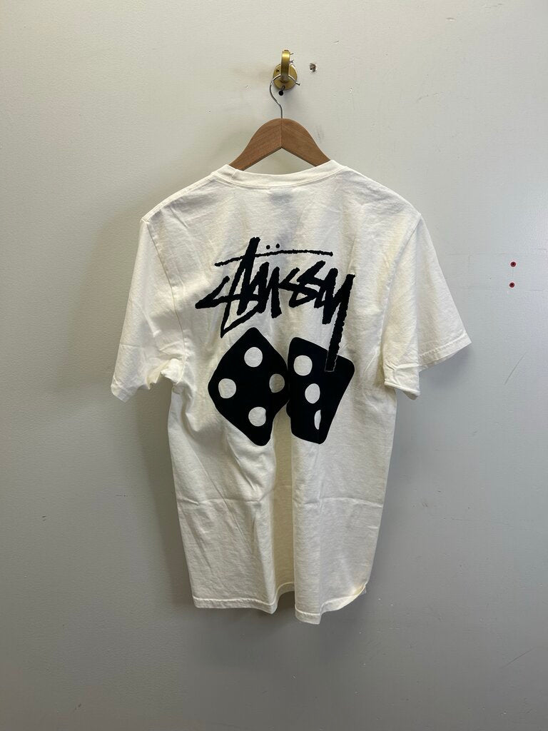New Stussy Cream Dice Tee sz.S
