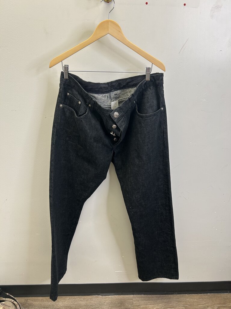 New Chrome Hearts Black Star Patch Denim Size 40
