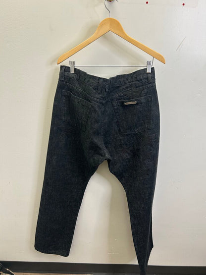New Chrome Hearts Black Star Patch Denim Size 40