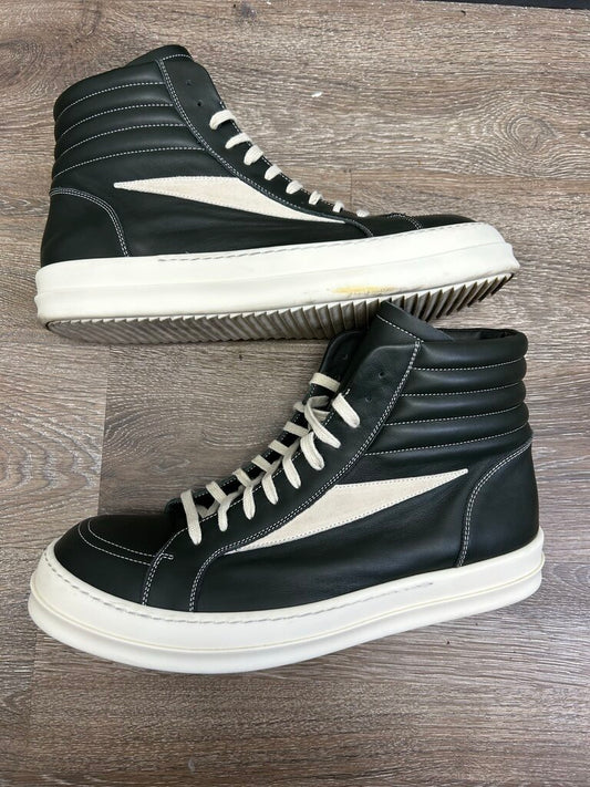 Preowned Rick Owens Vans High Mainline Size 46 (No Box)