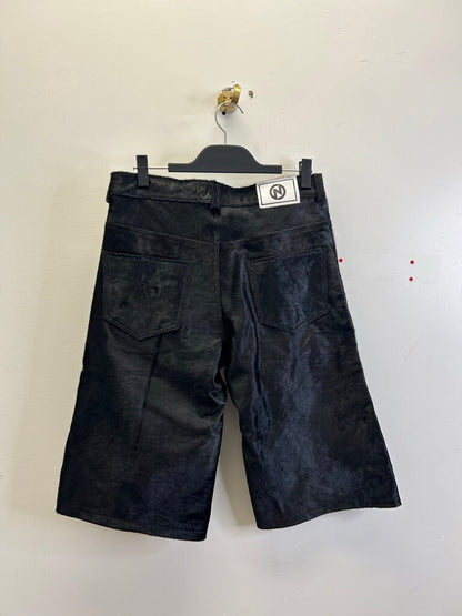 New NYRVA Black Mohair Shorts Size 30