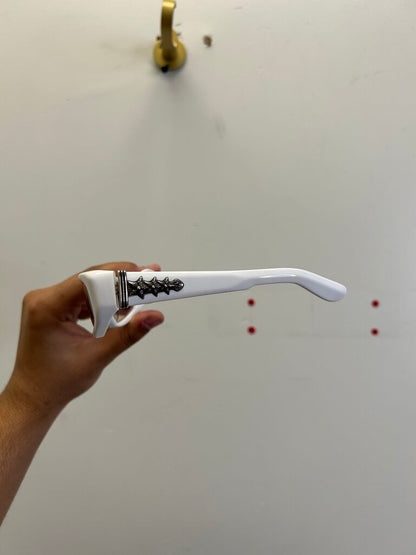 Preowned Chrome Hearts White Roller Frames