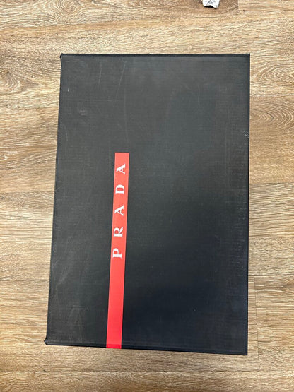 New Prada Americas Cups Orange Grey Size 9.5 (11.5M)