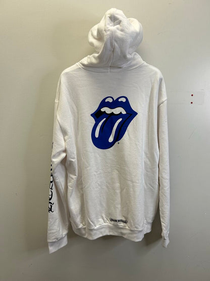 New Chrome Hearts White Rolling Stones Hoodie Size XL