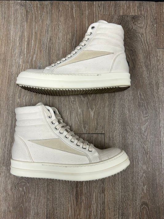 Preowned Rick Owens Vans High White Size 41