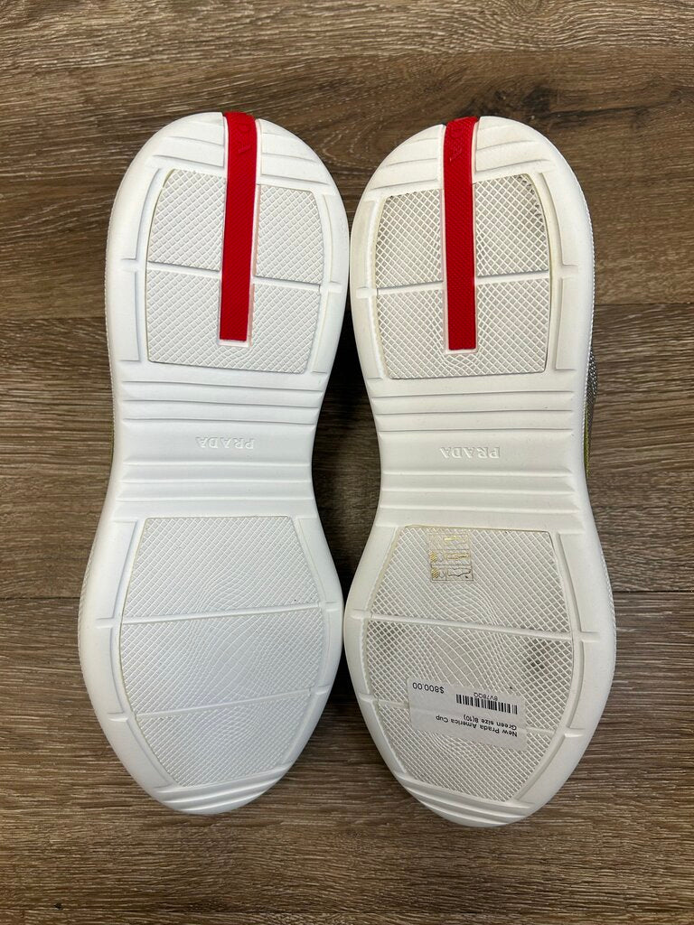 New Prada America Cup Green size 8(10)