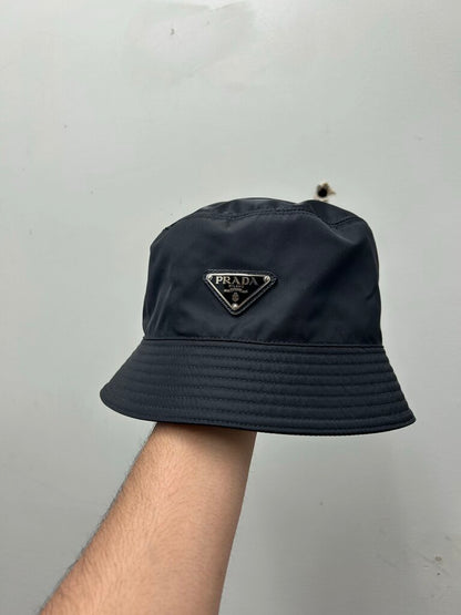 Preowned Prada Bucket Hat Black sz.M