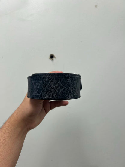 Preowned Louis Vuitton Monogram Black Belt Size 40