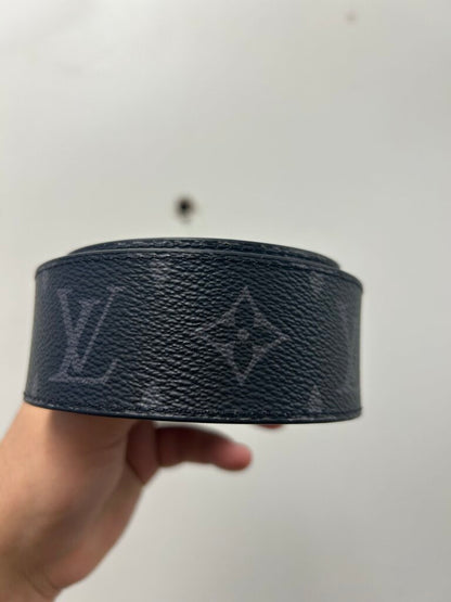 Preowned Louis Vuitton Monogram Black Belt Size 40