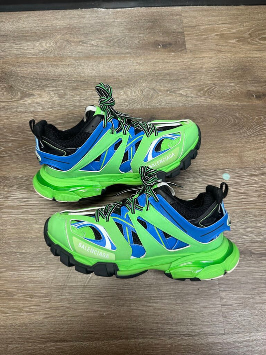 Preowned Balenciaga Tracks Green Blue Size 42