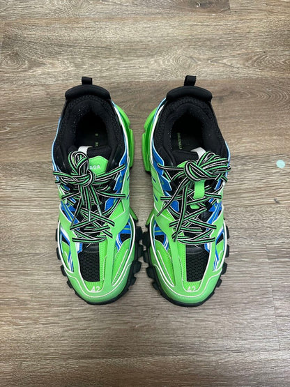 Preowned Balenciaga Tracks Green Blue Size 42