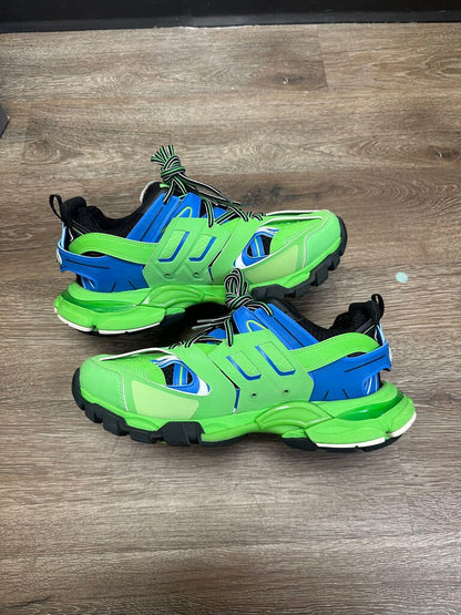 Preowned Balenciaga Tracks Green Blue Size 42