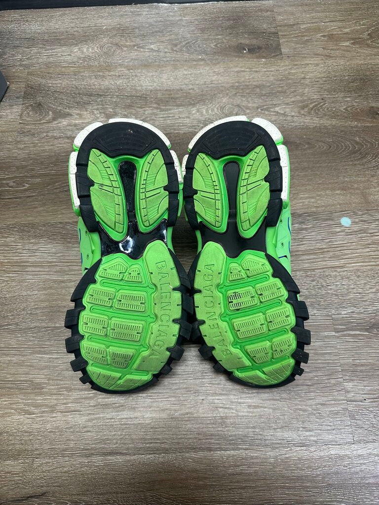Preowned Balenciaga Tracks Green Blue Size 42