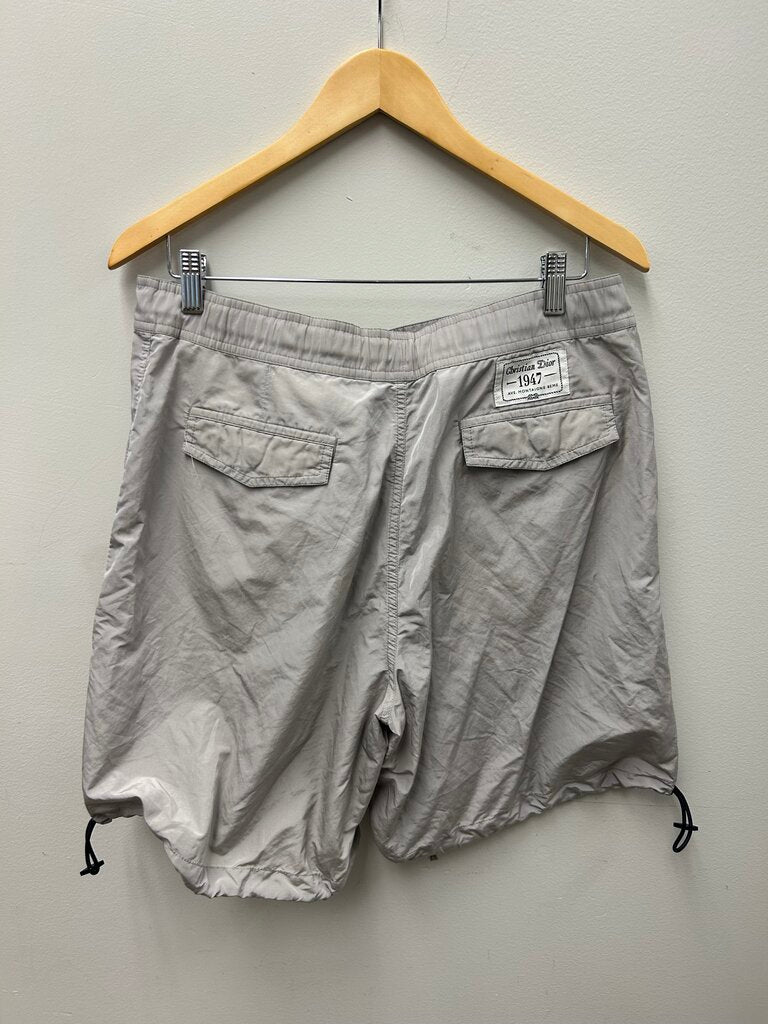 Preowned Dior Grey Nylon Shorts Size 50