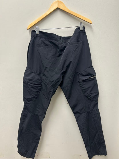 Preowned Givenchy Black Zipper Nylon Pants Size 52