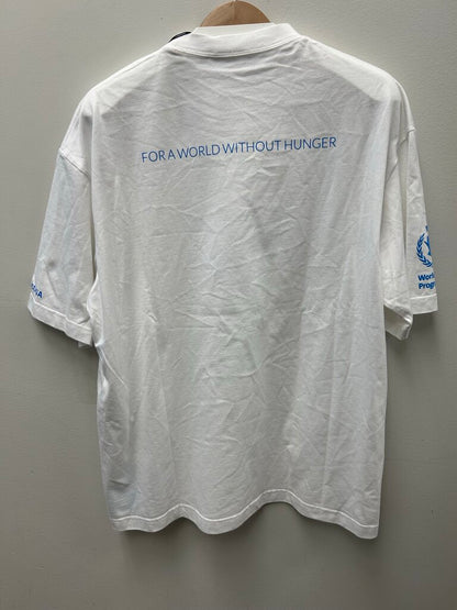 New Balenciaga Tee Blue White Campaign Sz.Medium