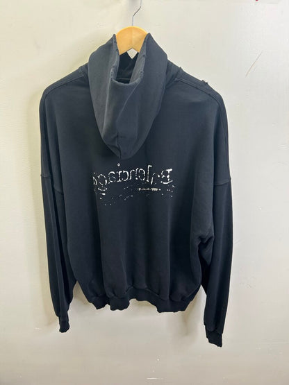 New Balenciaga Hoodie Black White Campaign Sz.1