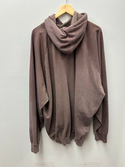 Preowned Balenciaga Brown Jersey Apparel Hoodie Size 3