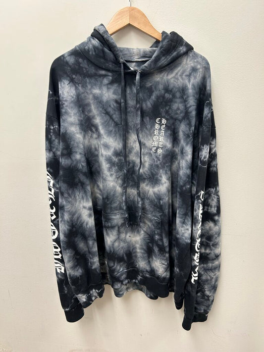 Preowned Chrome Hearts Tie Dye Hoodie Size XXL